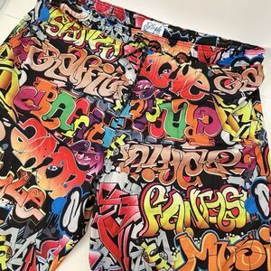 Fresh Prints of Bel Air Shorts Men's Size 3XL Graffiti Paint Drip Art Hype Beast